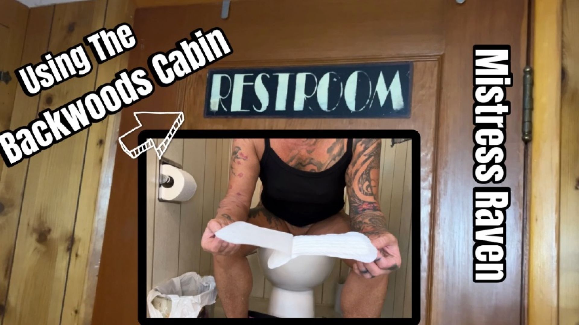 USING THE BACKWOODS CABIN RESTROOM