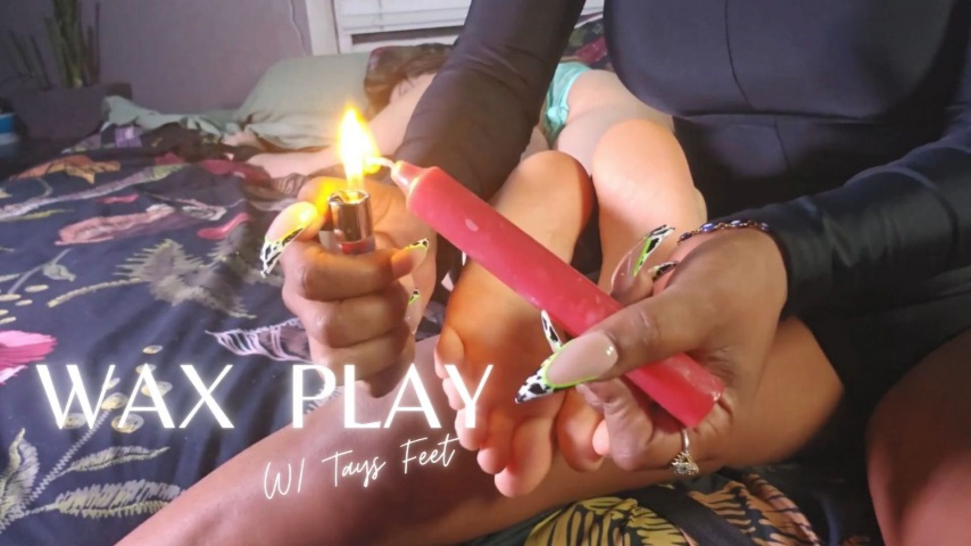 Wax Play with Tays Feet