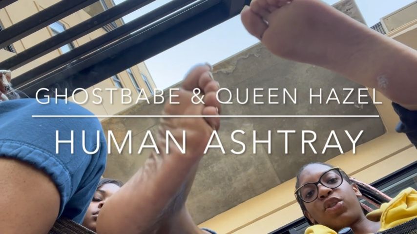 Human ashtray training w/ Queen Hazel