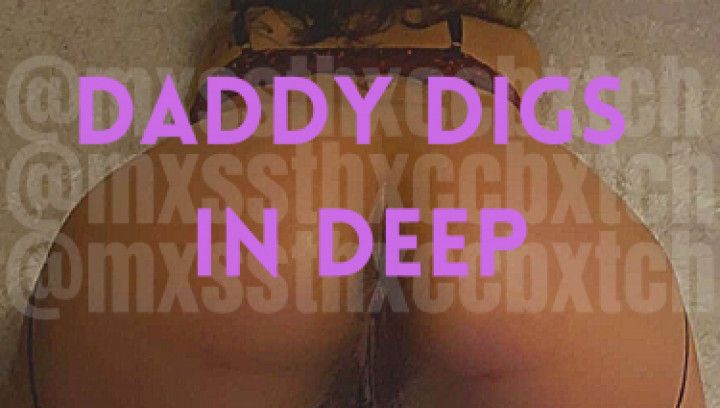 Daddy digs his dick in deep