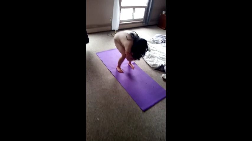 Surprised in yoga