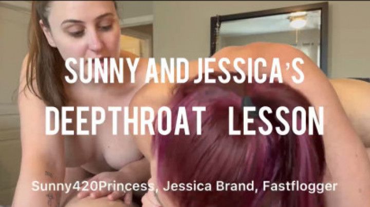 Sunny &amp; Jessica Give Sloppy Double BJ