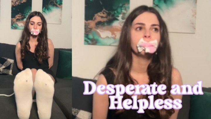 Gagged and Ready: Helpless Girl Begging for Release