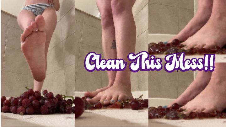 Grapes Destroyed: An Intimate Vid Barefoot