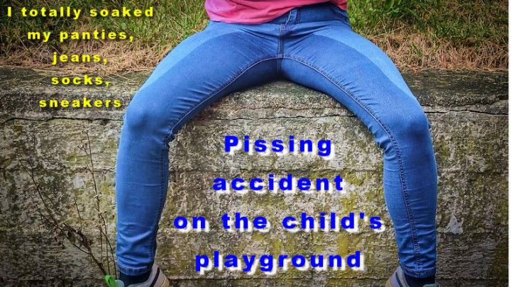 Pissing accident on the playground