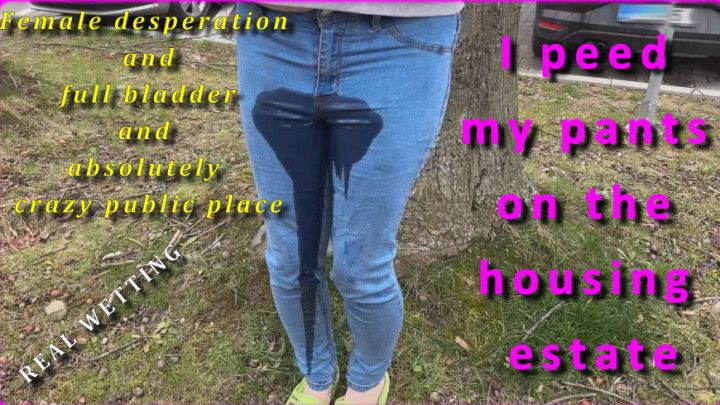 I peed my pants on the housing estate