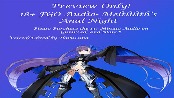 F4M] Meltlilith's Anal Night~ 18+ FGO Audio