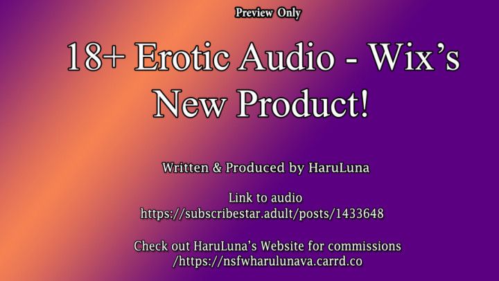 18+ Audio - Wix's New Product