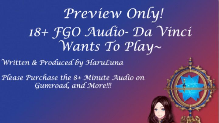 F4M] Da Vinci Wants To Play! 18+ FGO Audio