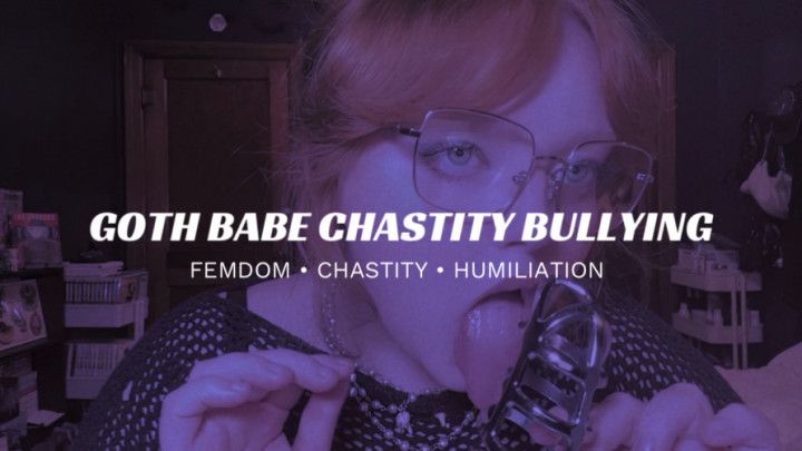 Goth Babe Chastity Encouragement