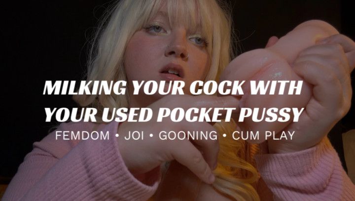 Edging Your Cock With Your Used Pocket Pussy
