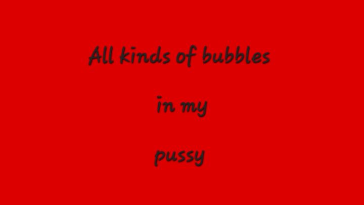 Fuck me with bubbles