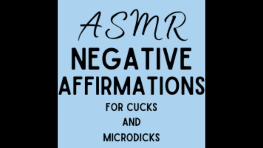 AUDIO - ASMR Negative Affirmations