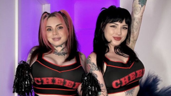 Big tit goth cheerleader JOI