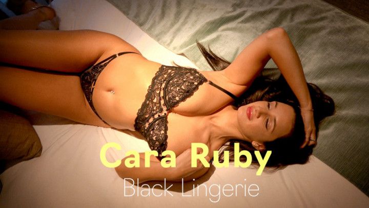 Cara Ruby - Black Lingerie