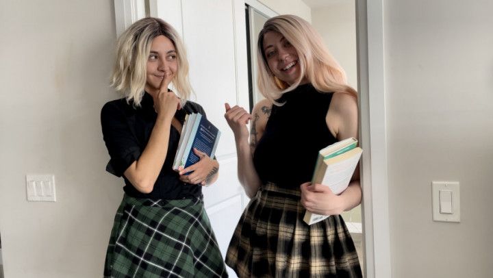 Virgin Tricked and Pegged by Bratty School Girls