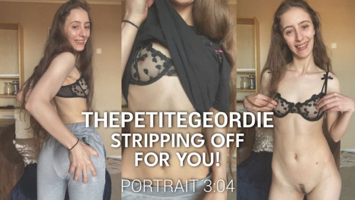 Cute British GF strips for you