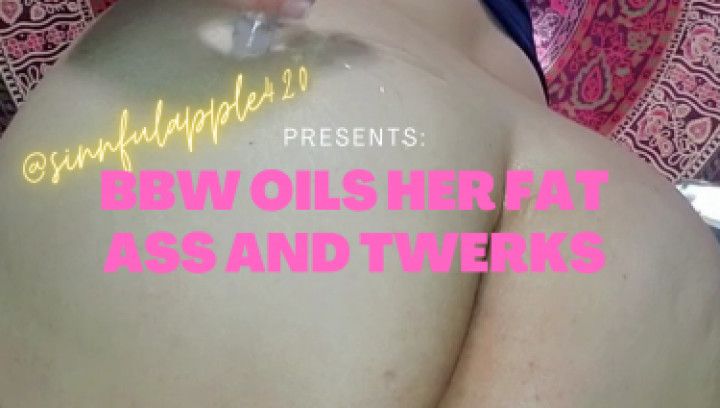 BBW naked oily twerking