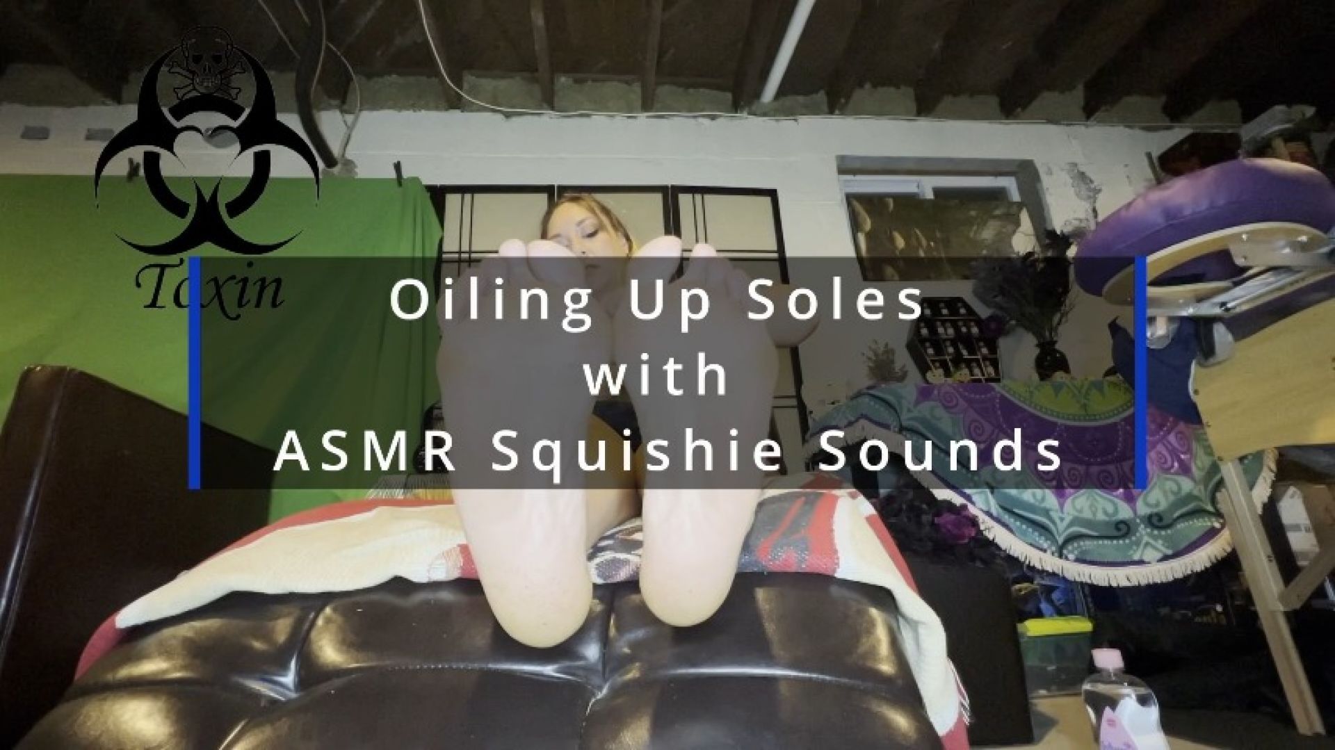 Oiling Up Soles with ASMR Squishie Sounds