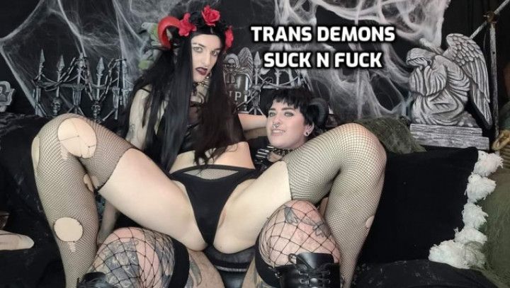 Halloween 2022: Pegging Demons FtM x Tgirl