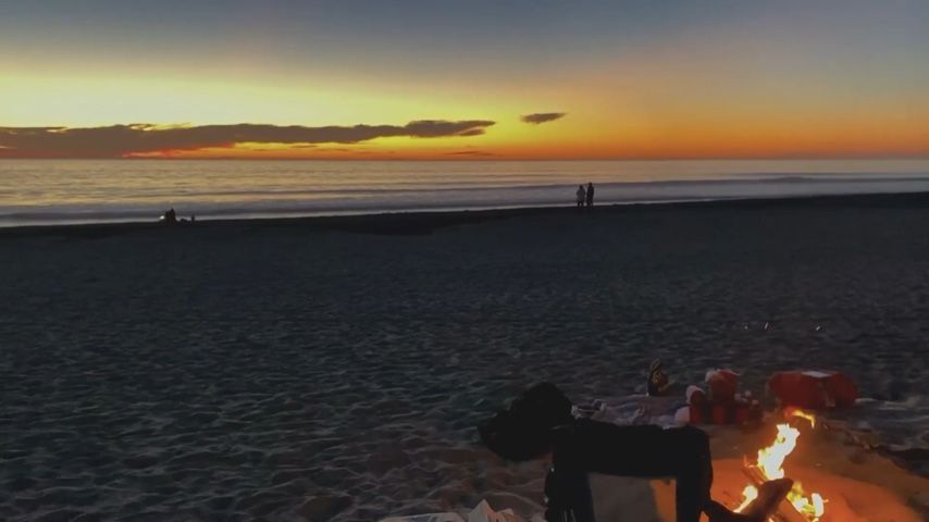 Girlfriend sucks dick at the beach