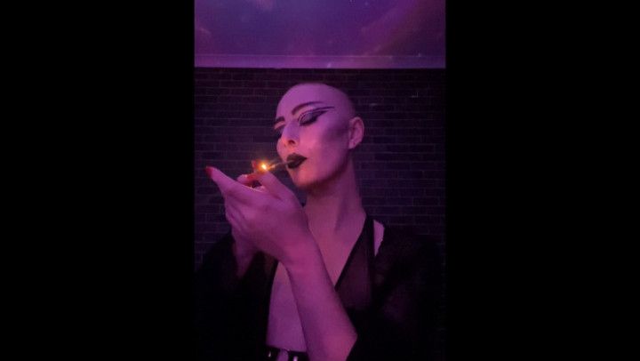 Goth Girl Smokes in your Face