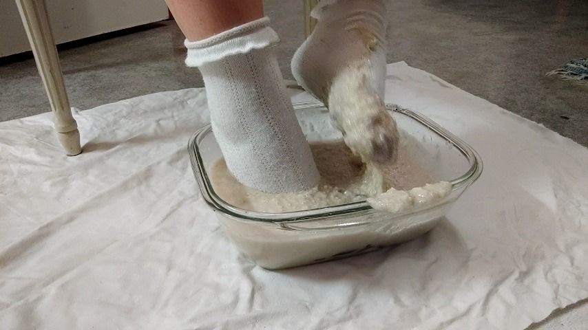 Cute socks in oatmeal