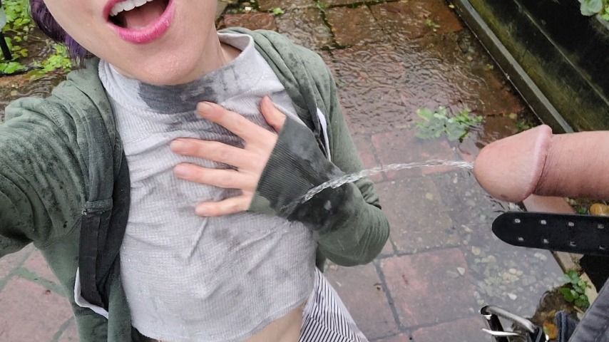 NERDY Faery Gets Exxxtra Wet in the rain