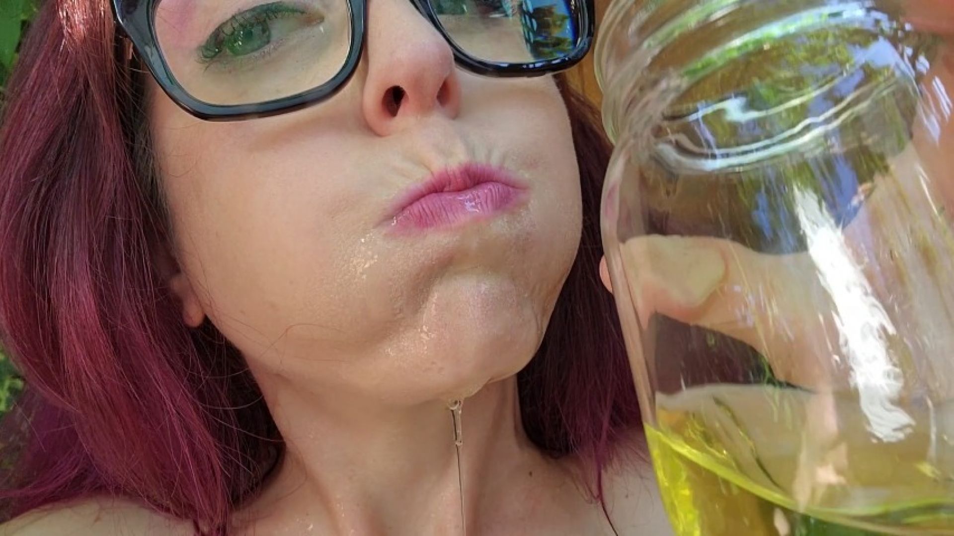 NASTY Piss Slut is Covered in Her Own Piss