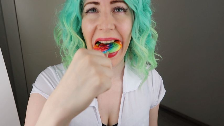 Gentle lollipop ASMR licking sensations