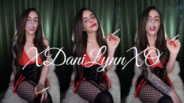 Smoking Corks in Sexy Outfit JOI