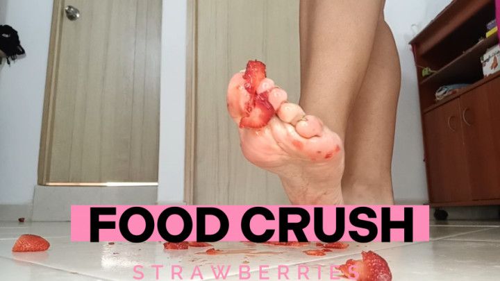 Stepping on strawberries