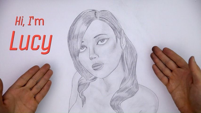 Vid #4 | Drawing Lucy, my co-performer