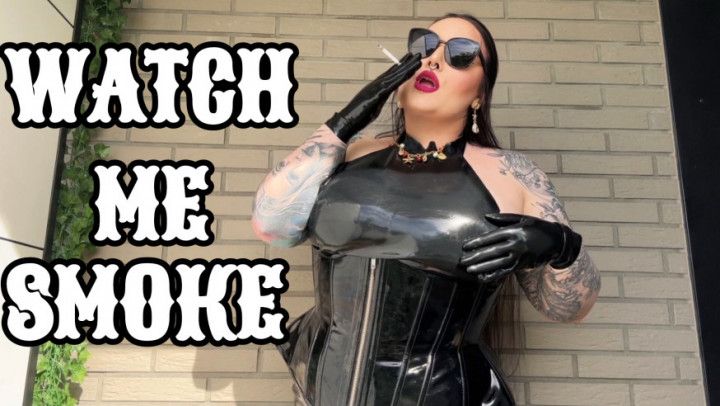 Today you can watch how I smoke in latex POV