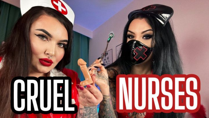 Severe CBT on your tiny dick by 2 cruel nurses