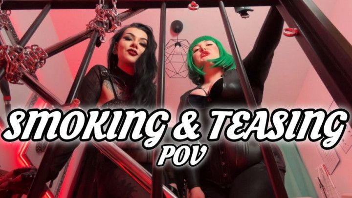 Smoking and teasing with Demoness Luna POV