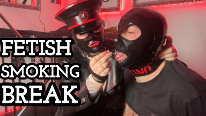 Fetish smoking break with my slave