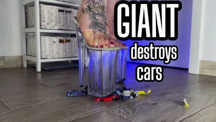 Giantess will crush you in your car