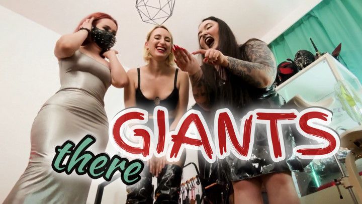 3 Giantesses will play with a tiny little guy like you POV