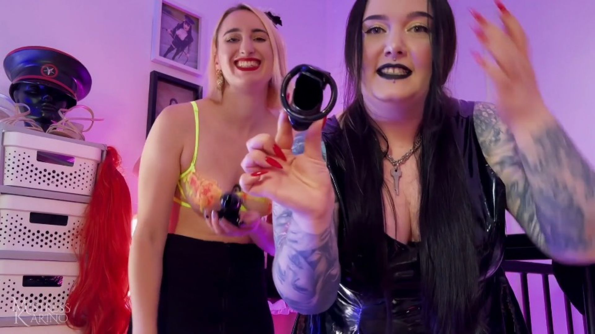 Small penis humiliation with Madame Electric POV