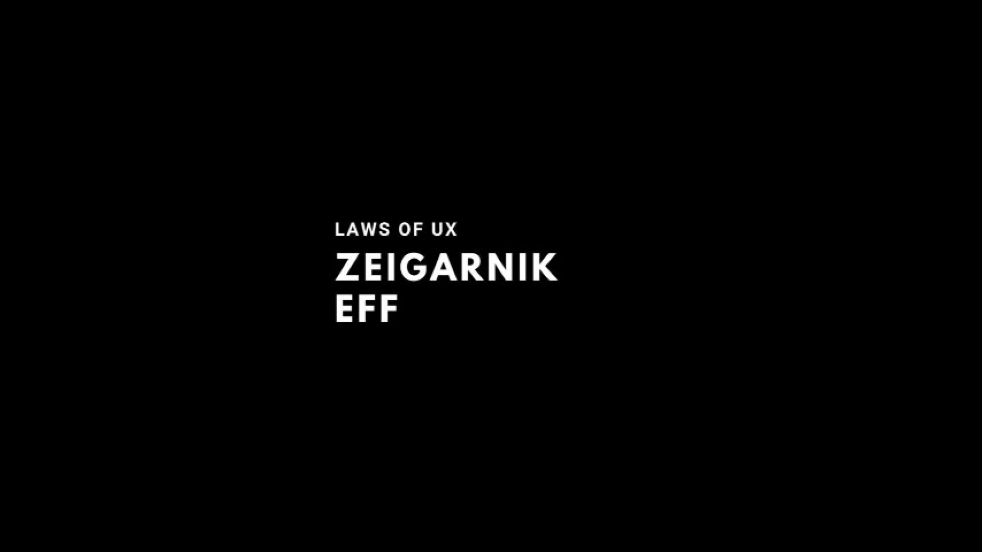 UX Laws - Zeigarnik effect