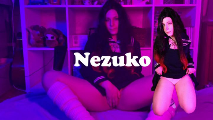 Nezuko -JK -Masturbation Nipple and pussy  close-up