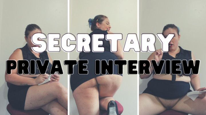 Secretary private job interview