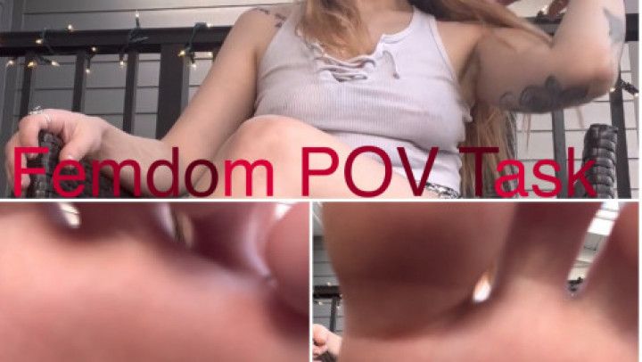 Femdom Task For A Pathetic Loser