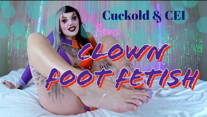 Cuckold and CEI Foot Fetish with Cum Play