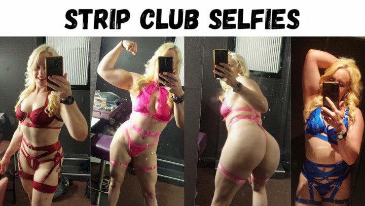 sexy MILF Strip club selfies