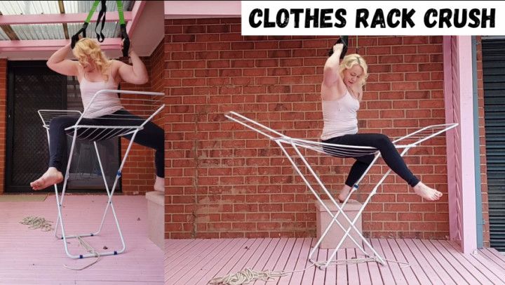 Clothes rack crush