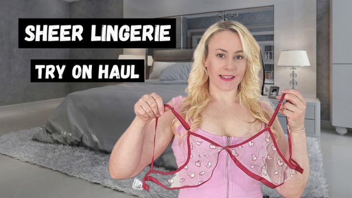 Sheer second hand lingerie try on haul