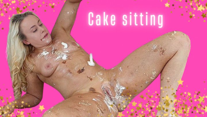 Cake Sitting whipped cream food