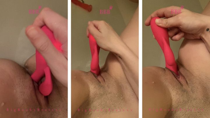 Bathtub dildo pleasure